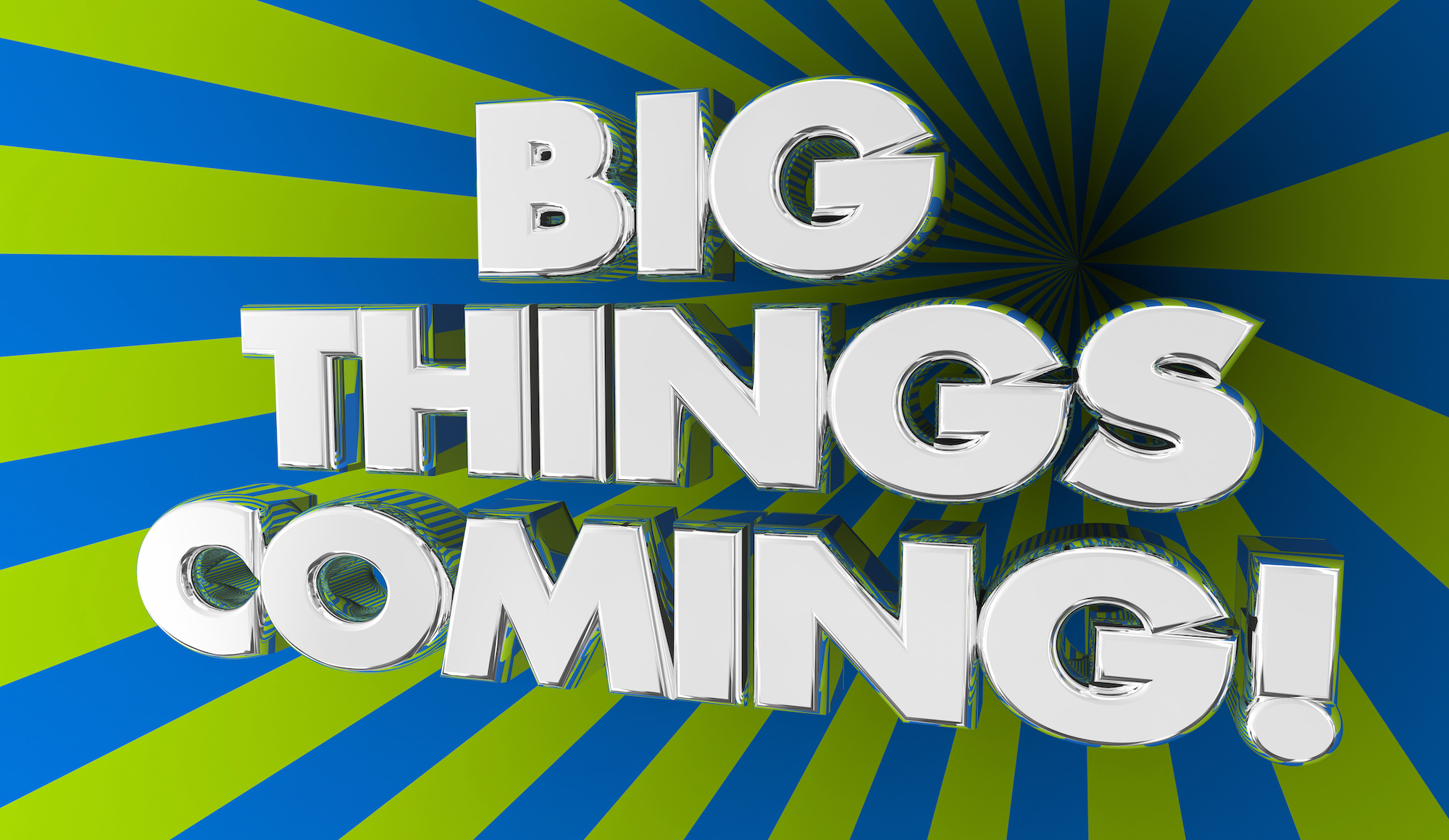Big Things Coming Exciting Announcement News 3d Illustration Copy