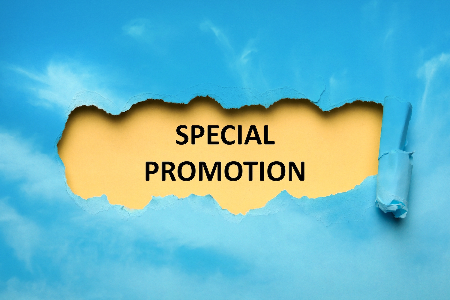 Special Promotion Written On Yellow Background Copy